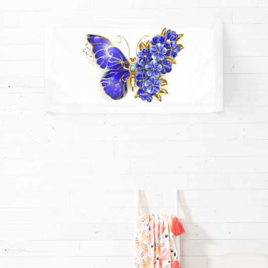 Vloeibare saffiervlinder spandoek (Insitu)