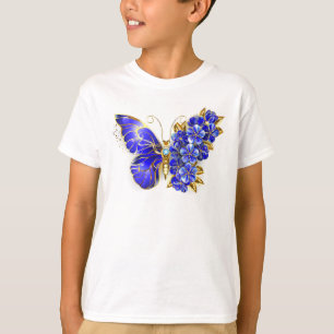 Vloeibare saffiervlinder t-shirt