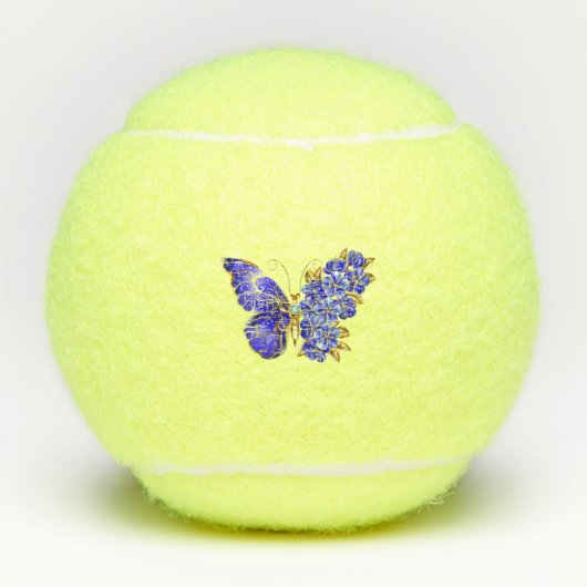 Vloeibare saffiervlinder tennisballen (Voorkant)