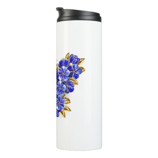 Vloeibare saffiervlinder thermosbeker (Geroteerd rechts)