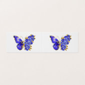 Vloeibare saffiervlinder visitekaartje (Buitenkant ongevouwen)