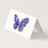 Vloeibare saffiervlinder visitekaartje (Achterkant)