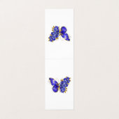 Vloeibare saffiervlinder visitekaartje (Buitenkant ongevouwen)