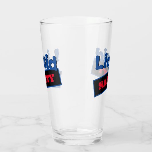 Vloeibare sanitaire Humor Glas (Rechts)