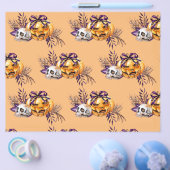 Vloeibare schedel en pompoenschroefpapier flyer (Enkel)