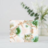 Vloeibare spatin briefkaart (Staand voorkant)