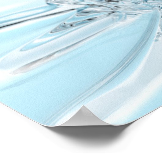 Vloeibare splash rendering poster (Hoek)