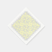 Vloeibare sproei, kant-wit-geelbruin, lichtpAPIERN Servetten (Hoek)