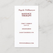 Vloeibare steengrot, kleurrijk abstract visitekaartje (Achterkant)