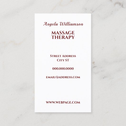 Vloeibare steengrot, kleurrijk abstract visitekaartje (Achterkant)