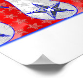 Vloeibare sterren en strips poster (Hoek)