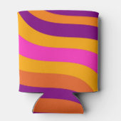 Vloeibare Swirl Flow Groovy Stripe Y2K Patroon Blikjeskoeler (Achterkant)