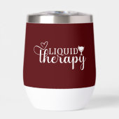 Vloeibare Therapie Grappige Quote Wijnliefhebber H (Voorkant)