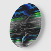 Vloeibare trillingen Dolphin Neon Wall Clock Grote Klok (Hoek)