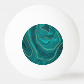 vloeibare turquoise-achtergrond pingpongbal (Voorkant)