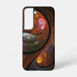 Vloeibare Verbinding Modern Kosmisch Abstracte Kun Samsung Galaxy Hoesje