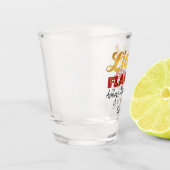 Vloeibare vlakke band vóór de ring|Goudolie Shot Glas (Links)