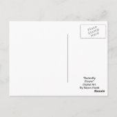 Vloeibare vlinder briefkaart (Achterkant)