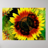 Vloeibare vlinder poster (Voorkant)