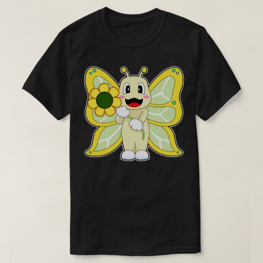 Vloeibare vlinder t-shirt (Design voorkant)
