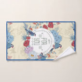 Vloeibare vogelpest Vloerbaars hydrangea bluebell Handdoek (Handdoek)