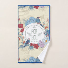 Vloeibare vogelpest Vloerbaars hydrangea bluebell Handdoek