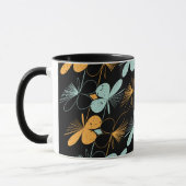 Vloeibare vormen naadloos patroon mok (Links)