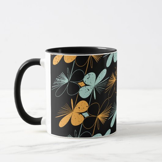 Vloeibare vormen naadloos patroon mok (Links)