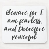 Vloeibare vrouwenprijsopgave in moderne Script-typ Muismat (Voorkant)