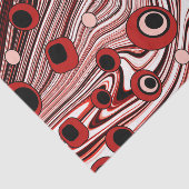 Vloeibare wervelkolom (Groovy en Wavy Retro) Tissuepapier (Detail)