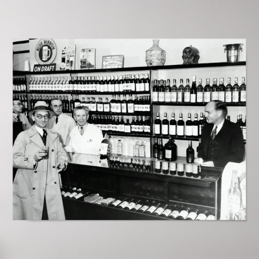 VLOEIBARE WINKEL - EINDE VERBOD 1933 POSTER (Voorkant)