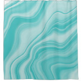Vloeibare zachte turquoise Agate Dream #1 #decor # Douchegordijn (Voorkant)