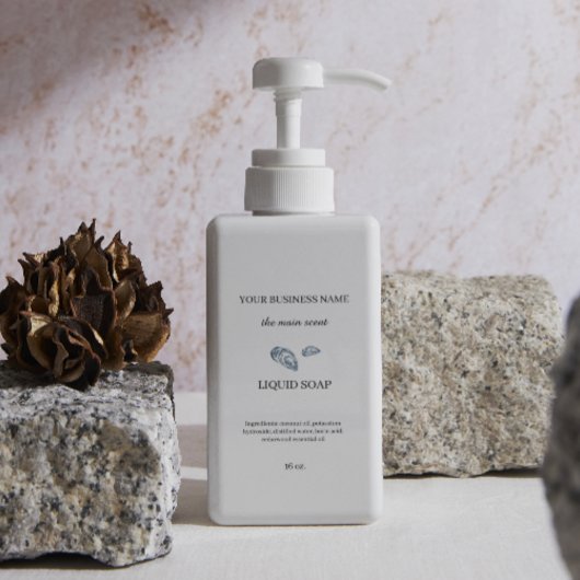 Vloeibare zeep voor cosmetische producten flesverp rechthoekige sticker