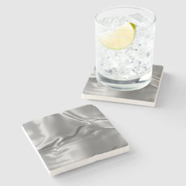Vloeibare Zilver Digitale Print Stenen Onderzetter