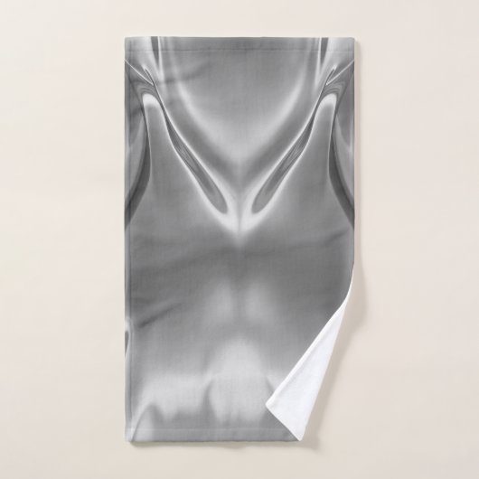 Vloeibare zilveren digitale print 2 bad handdoek (Handdoek)