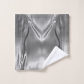 Vloeibare zilveren digitale print 2 bad handdoek (Wasdoekje)