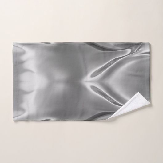 Vloeibare zilveren digitale print 2 bad handdoek (Handdoek)