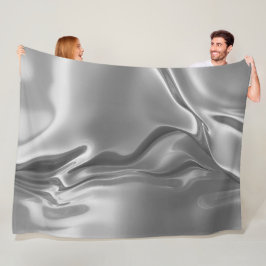 Vloeibare Zilveren Digitale Print Fleece Deken