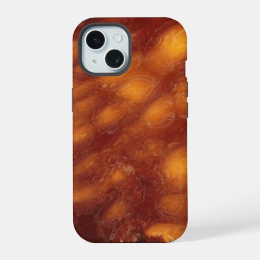 Vloeibare Zonsondergang iPhone 15 Case (Achterkant)