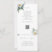 Vloeiblad bruiloft nodigt u uit om rsvp aan te slu kaart (Achterkant)