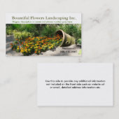 Vloeibloemen Landscaper of Gardener Visitekaartje (Voorkant / Achterkant)