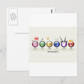 vloeien briefkaart (Voorkant / Achterkant)