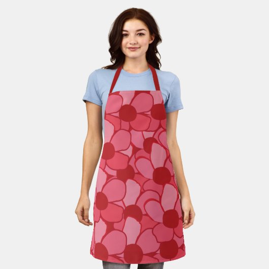 Vloeienbloem Schort (Gedragen)