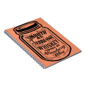 Vloeiend als Tennessee Whiskey Shine Mason Jar Notitieboek (Rechterzijde)