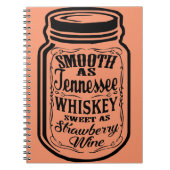 Vloeiend als Tennessee Whiskey Shine Mason Jar Notitieboek (Voorkant)
