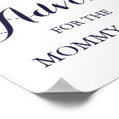 Vloeiend Baby shower Advies voor mammie Poster (Hoek)