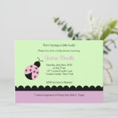 Vloeiend Baby shower Kaart (Staand voorkant)