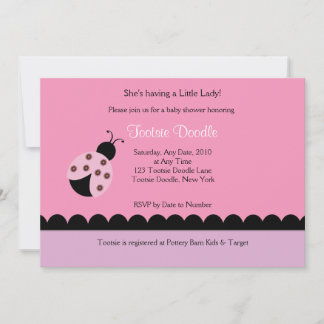 Vloeiend Baby shower Kaart