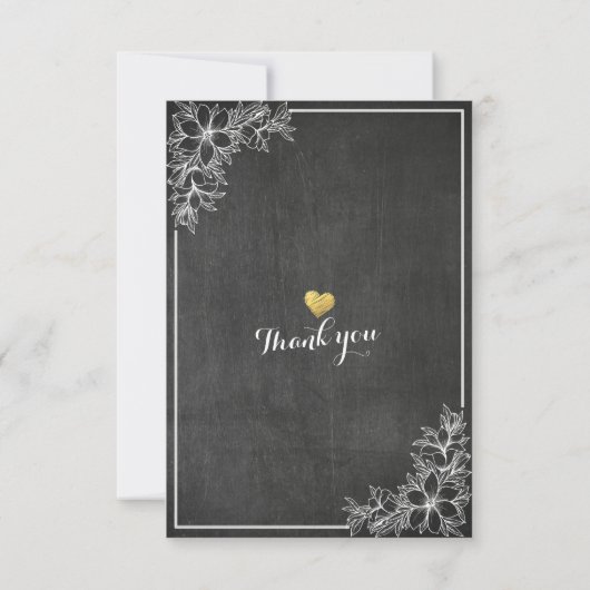 Vloeiend bindmiddel RSVP-antwoord Gold Script Chal RSVP Kaartje (Achterkant)