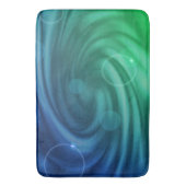 Vloeiend blauw en groene kleur Mix Vortex Badmat (Voorkant Verticaal)